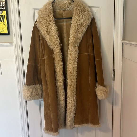 Penny Lane Bohemian Style Wilson’s Leather Suede Coat Size Medium - Picture 2 of 7